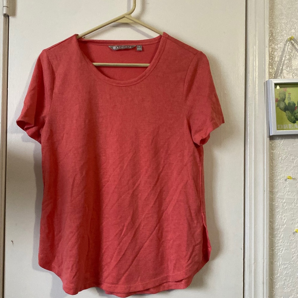 Athleta Women's‎ Coral Short Sleeve T Shirt Everyday Casual Top